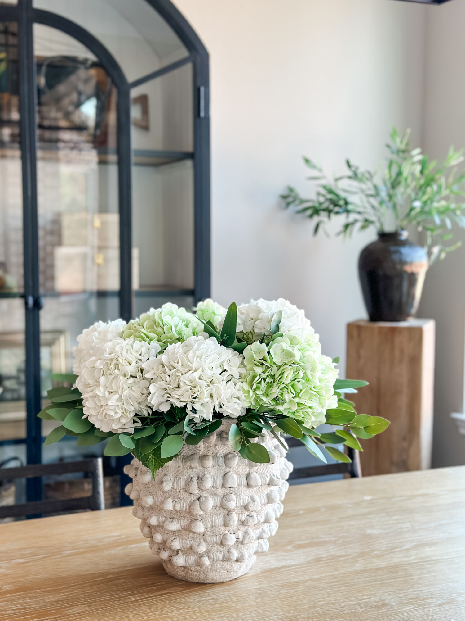 A Touch of Nature: Embracing Real Touch Faux Hydrangeas - Beige White Gray
