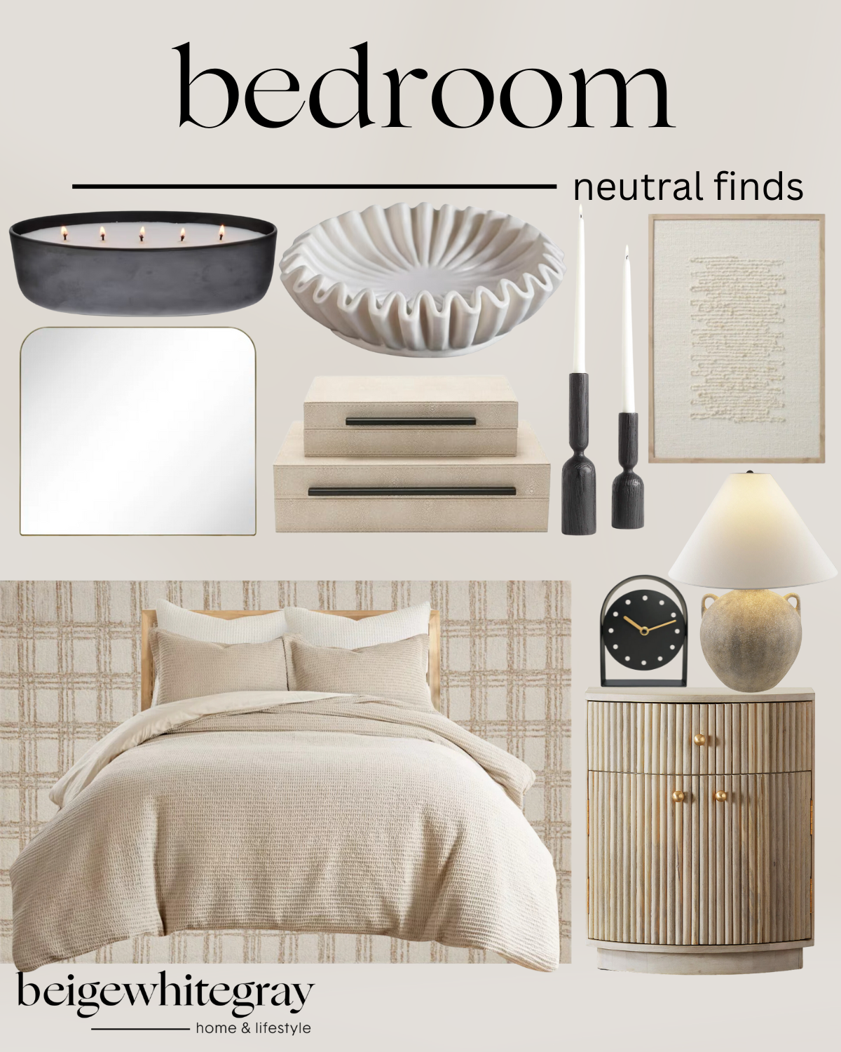 Tips For Designing a Cozy Guest Bedroom | guest bedroom, neutral bedroom, bedroom finds, bedroom inspo, guest room, guest bed, guest inspo, guest bed inspo, neutral home finds, neutral home, neutral bedroom furniture, minimal bedroom, simple bedroom, timeless finds, timeless bedroom