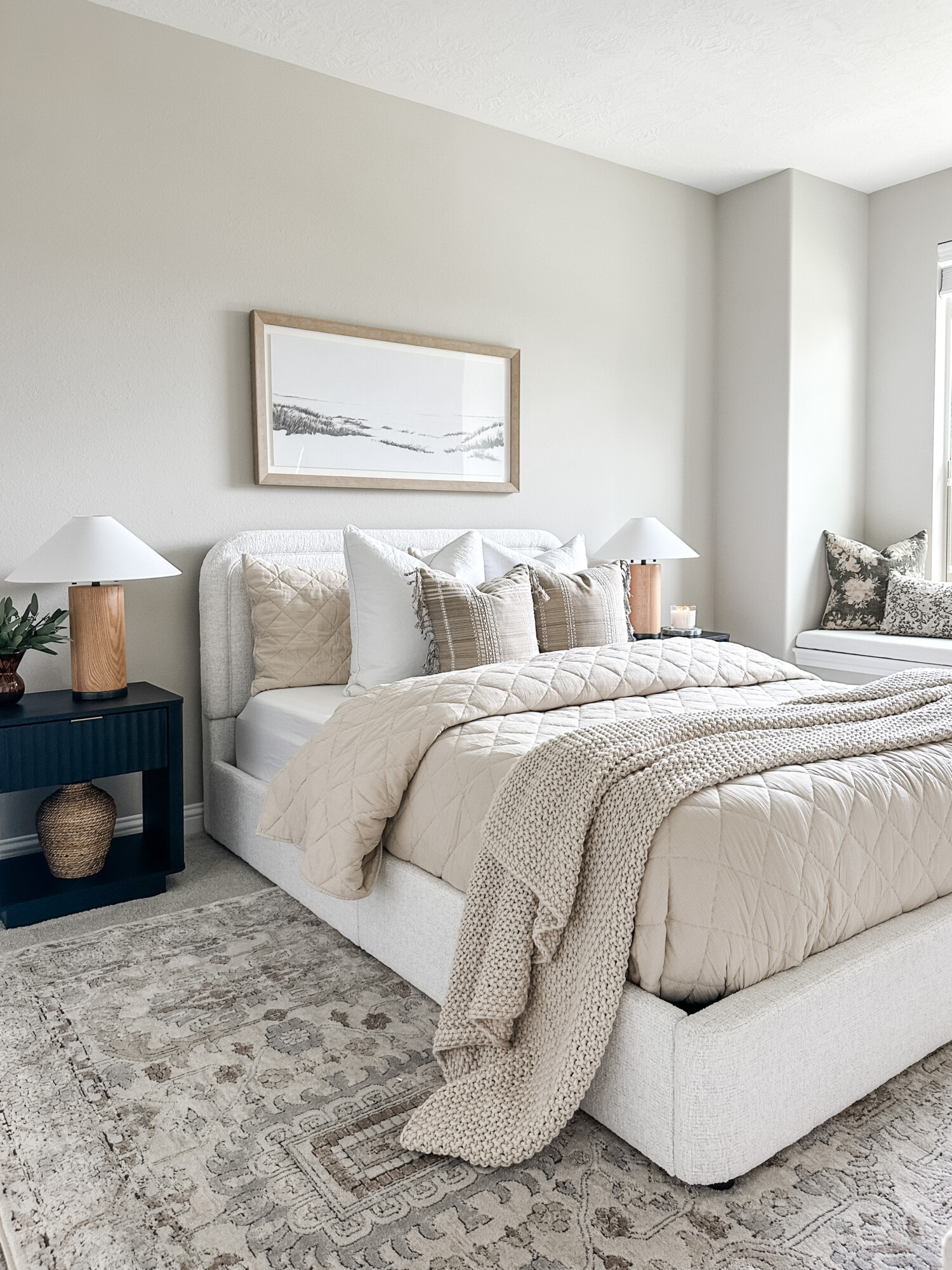 Tips For Designing a Cozy Guest Bedroom | guest bedroom, neutral bedroom, bedroom finds, bedroom inspo, guest room, guest bed, guest inspo, guest bed inspo, neutral home finds, neutral home, neutral bedroom furniture, minimal bedroom, simple bedroom, timeless finds, timeless bedroom