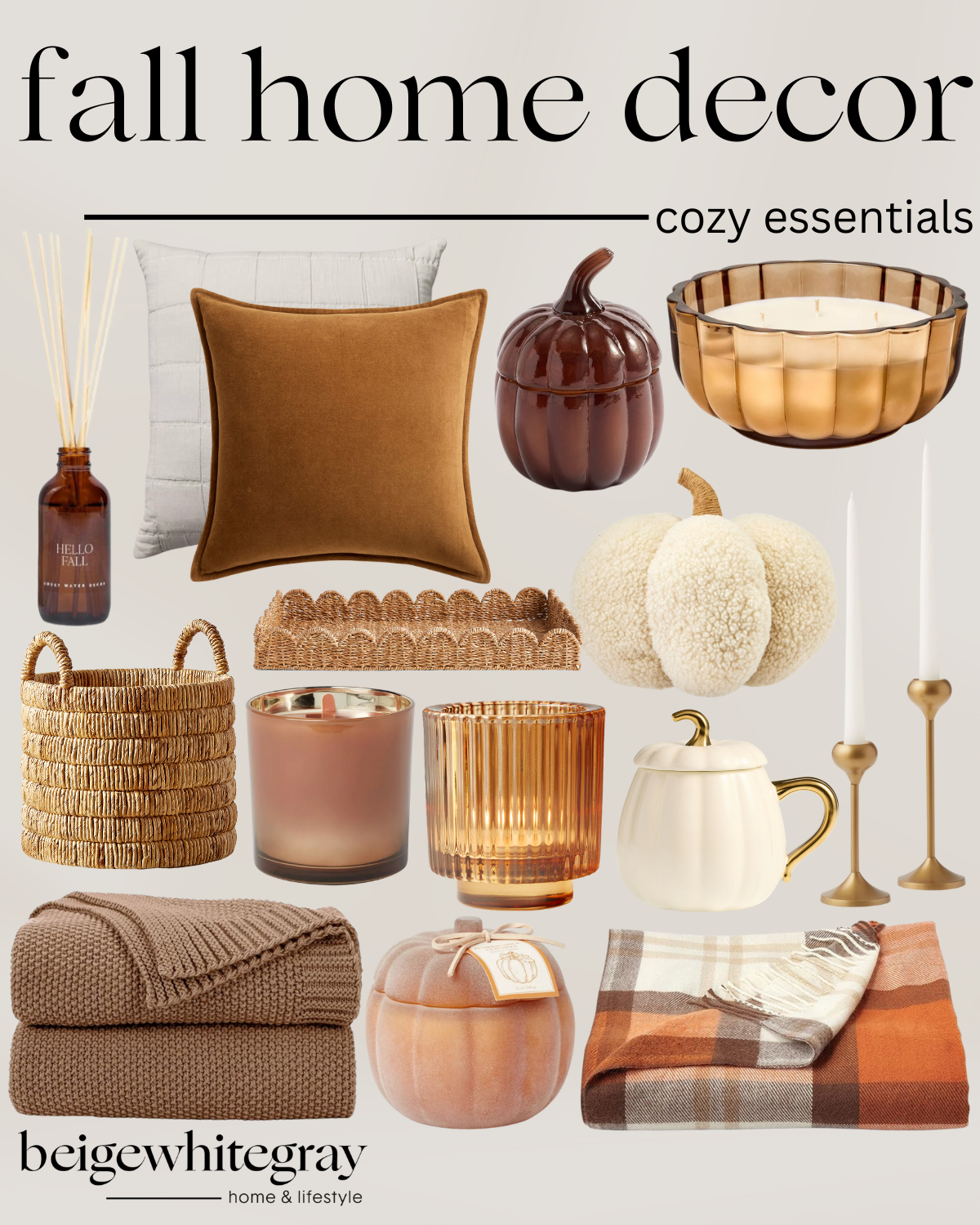 Seasonal Decor | Fall-ing in love with your home | Fall decor, fall home, fall home inspo, fall decorating, fall accents, pumpkins, fall colors, autumn home, autumn decor, autumn inspo, autumn decorating, decor finds, autumn colors, fall color scheme