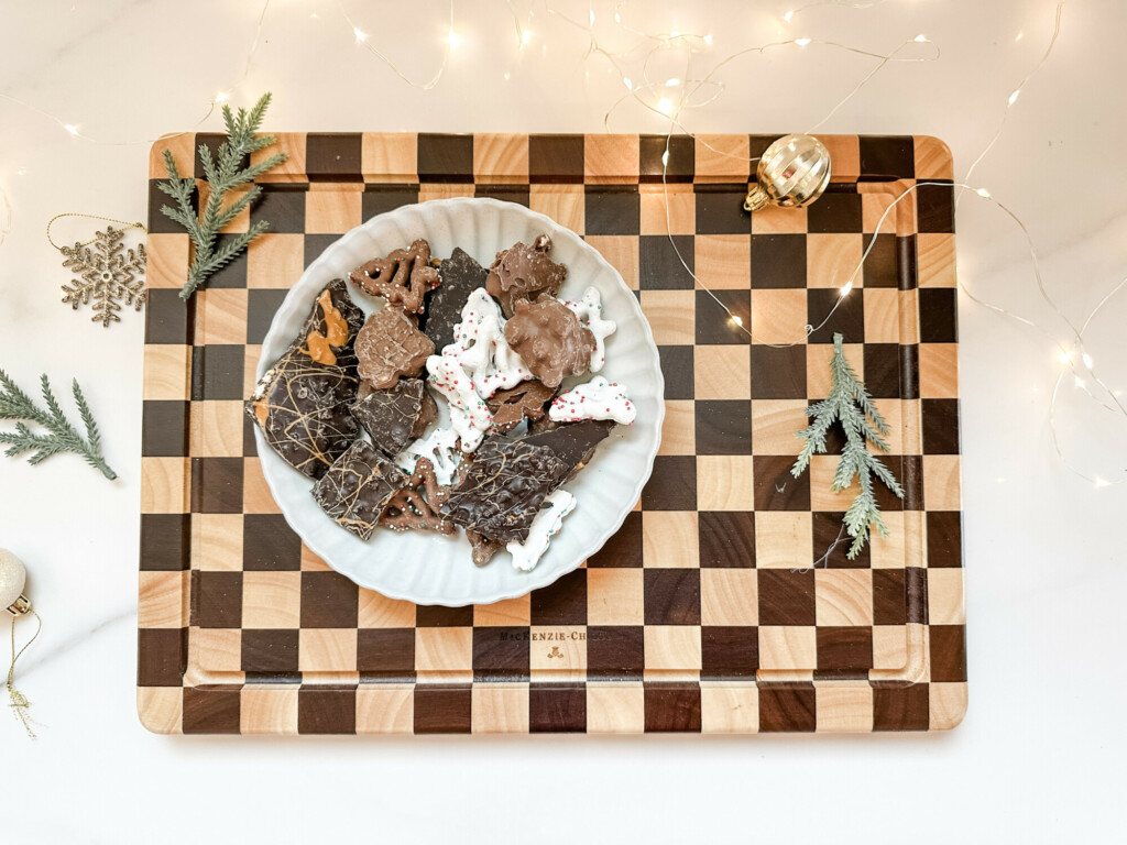 thoughtful and affordable diy host gifts under $35 | host gifts, diy gifts, gift ideas, handmade gift, gift ideas, holiday bark, christmas treat, sweet treat, baked gift, easy gift