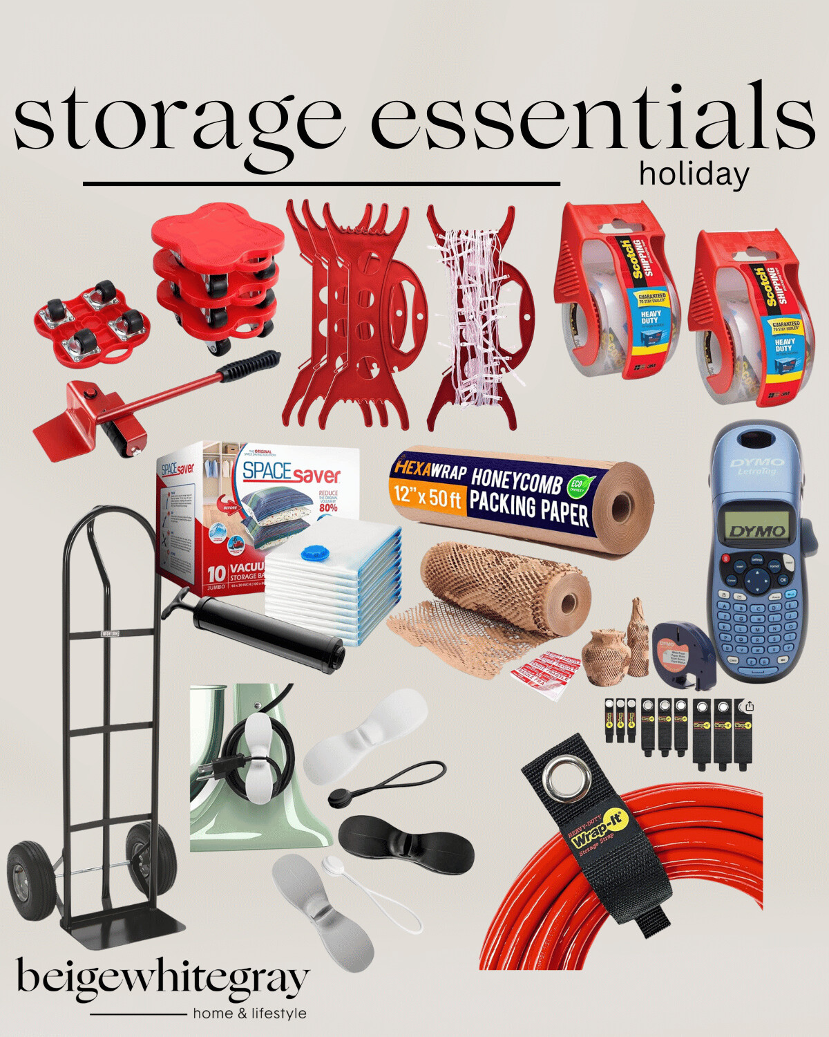 top holiday storage tips for year-round organization | holiday, christmas, storage, organization, holiday decor, storgae tools, organization tools, packing essentials
