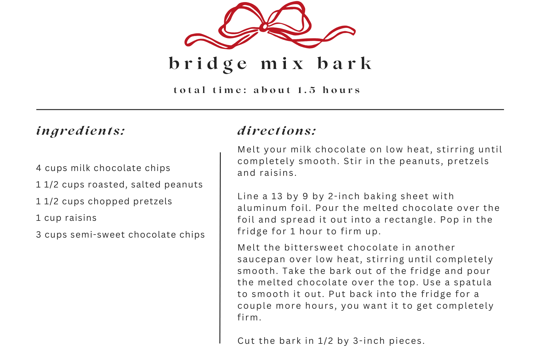 bridge mix bark the perfect holiday treat | holiday, holiday gift, Christmas, Christmas gift idea, DIY gift, 