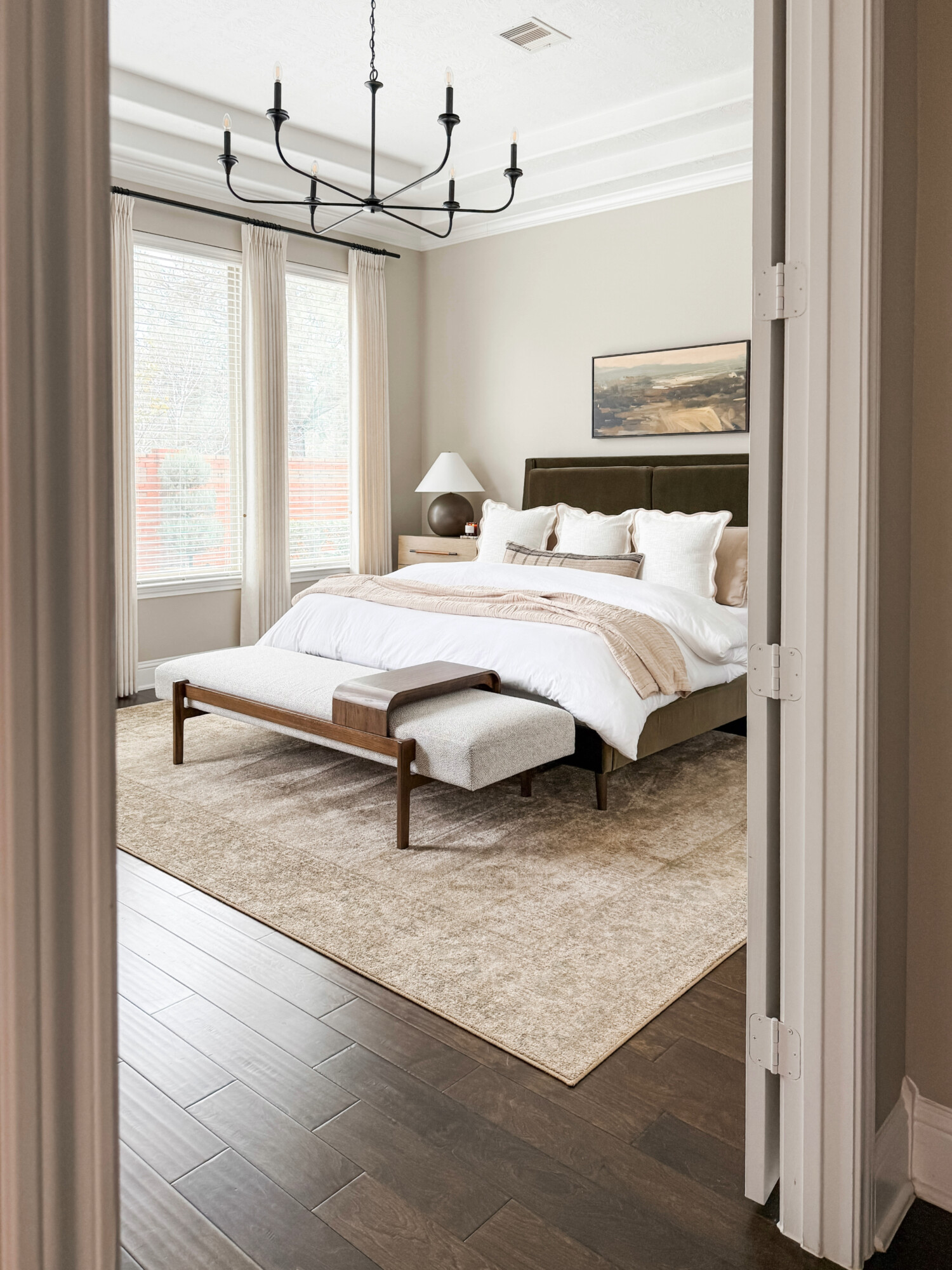 beige master bedroom