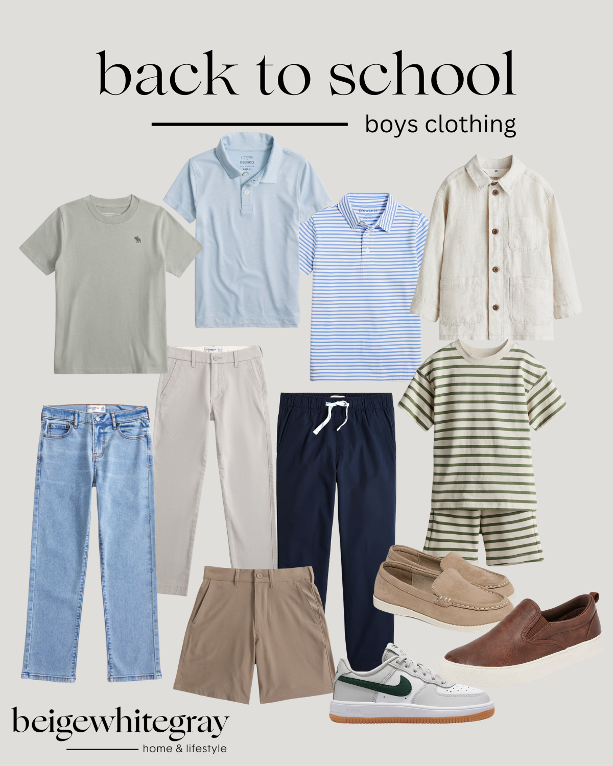 boys back to school clothing