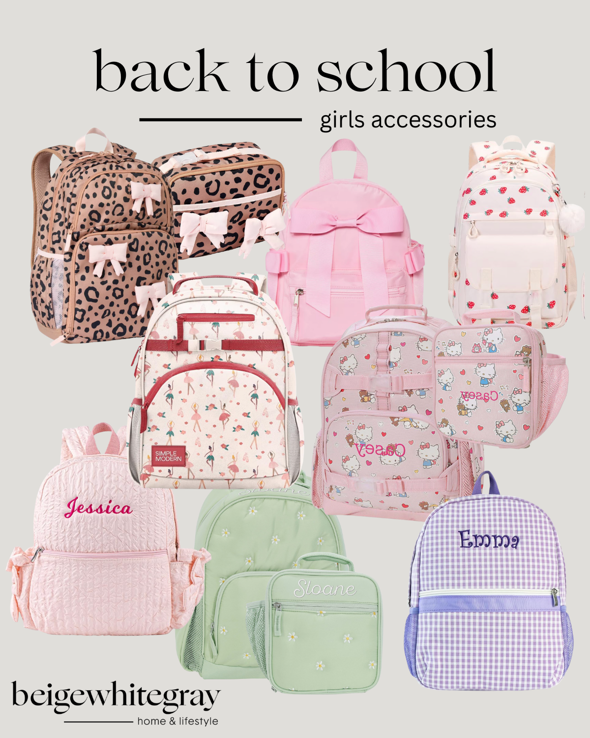 girls back to school backpacks