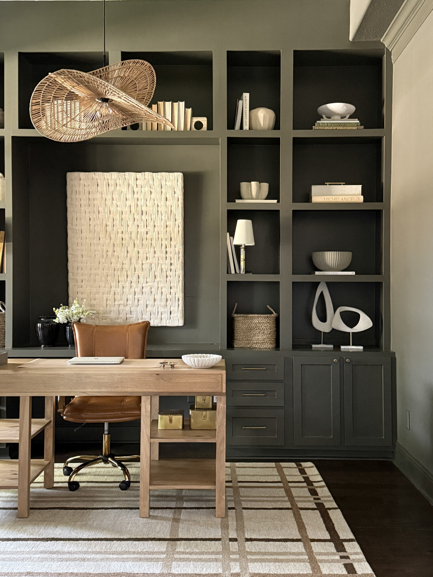 home office styled space